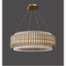 MIRODEMI® Cagnano Varano | Elegant Large Luxury Gold Crystal Chandelier Lights On