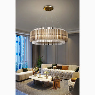 MIRODEMI® Cagnano Varano | Elegant Large Luxury Gold Crystal Chandelier For Hall