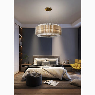 MIRODEMI® Cagnano Varano | Elegant Large Luxury Gold Crystal Chandelier For Bedroom