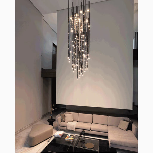 MIRODEMI® Caianello | Modern Hanging Tube Design Pendant Chandelier For Home Decoration