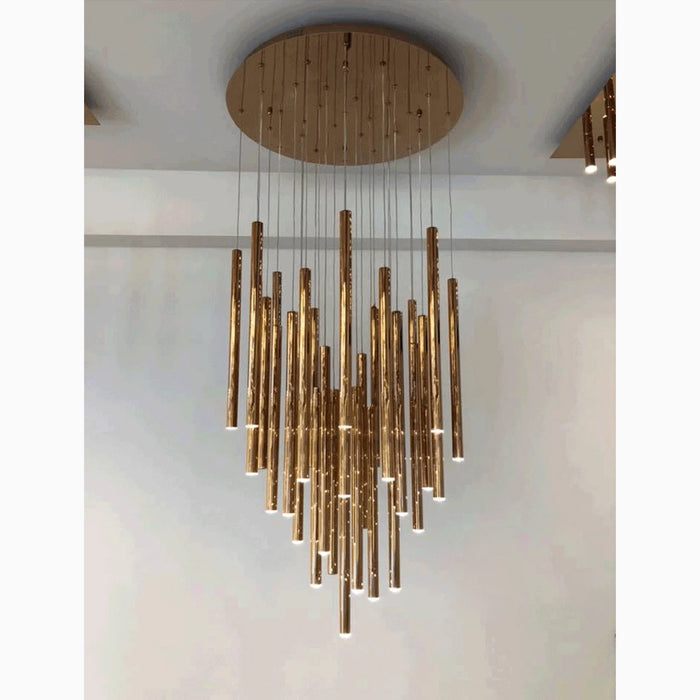 MIRODEMI® Caianello | Modern Hanging Tube Design Pendant Chandelier For Bedroom