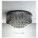 MIRODEMI® Cairo Montenotte | Black Modern Round Crystal Ceiling Chandelier cool