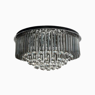 MIRODEMI® Cairo Montenotte | Black Modern Round  Ceiling Chandelier