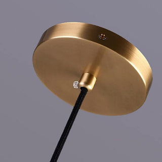 Gold crystal LED pendant light for staircase