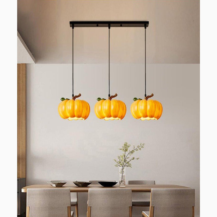 MIRODEMI® Camporosso | Japanese Vintage Designer Pendant Pumpkin Lamp for Hotel, Cafe image | luxury lighting | pumpkin lamps | cafe decor