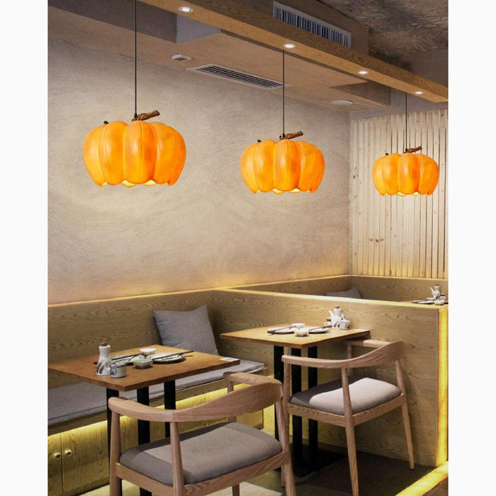 MIRODEMI® Camporosso | Design Japanese Vintage Designer Pendant Pumpkin Lamp for Hotel, Cafe image | luxury lighting | pumpkin lamps | cafe decor
