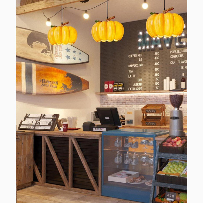 MIRODEMI® Camporosso | Perfect Japanese Vintage Designer Pendant Pumpkin Lamp for Hotel, Cafe image | luxury lighting | pumpkin lamps | cafe decor