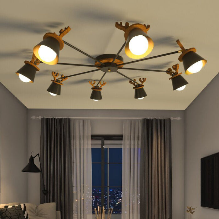 MIRODEMI Cap-d'Ail Creative Ceiling Light with Deer Antlers Design For Home Decoration