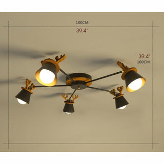 Cap-d'Ail | Creative Ceiling Light with Deer Antlers Design