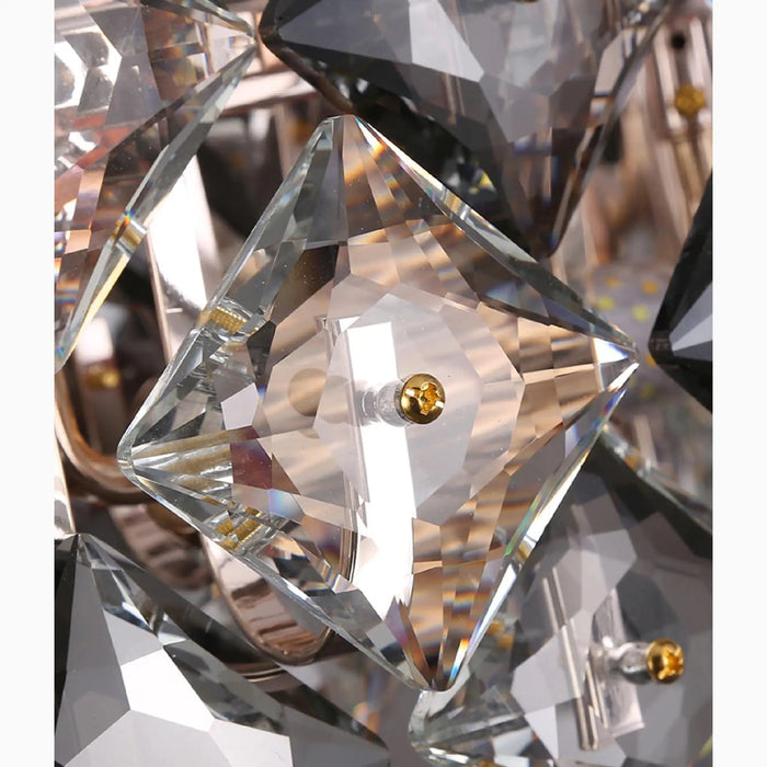 MIRODEMI® Capo Noli | Gold Rectangle Crystal Stylish Mosaics Lighting Fixture for Living Room