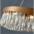 MIRODEMI Capo Noli New Modern Wave-Shaped Crystal Chandelier Detailed Lampshade