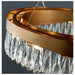MIRODEMI Capo Noli New Modern Wave-Shaped Crystal Chandelier Lamp Base