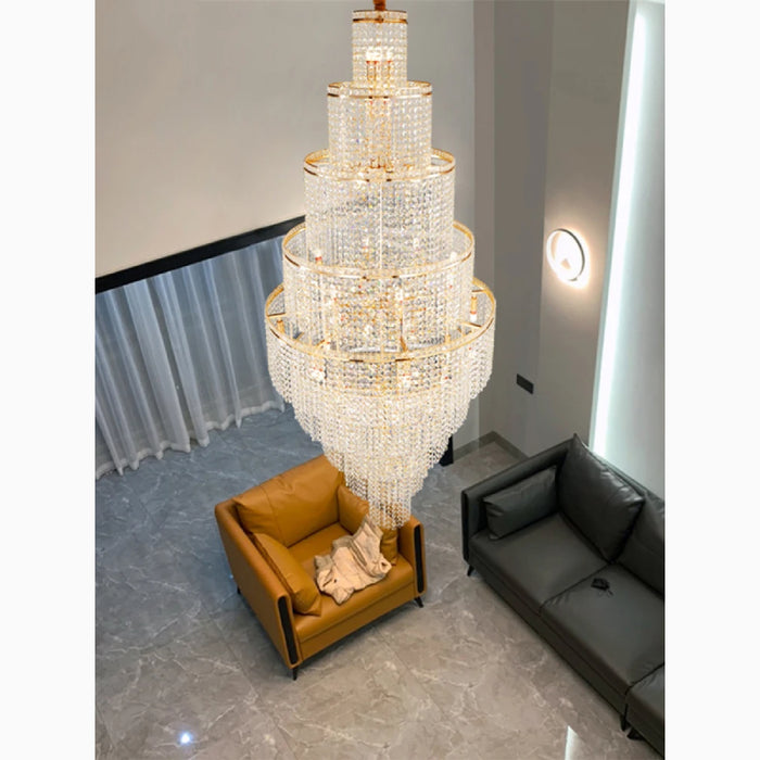 MIRODEMI® Capri | Large Crystal Chandelier for Living Room 