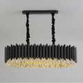 MIRODEMI® Carcare | Wonderful Black Rectangle Crystal Chandelier for Living Room
