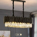 MIRODEMI® Carcare | Great Black Rectangle Crystal Chandelier for Living Room