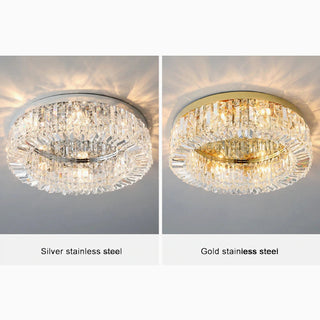 MIRODEMI® Carcare | Eminent Drum Crystal Chandelier for Ceiling warm