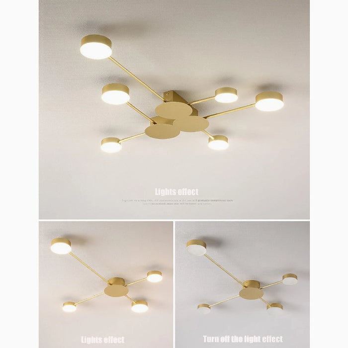 MIRODEMI® Carouge | Cruciform LED Ceiling Chandelier light