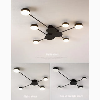 MIRODEMI® Carouge | black Ceiling Chandelier