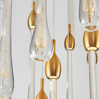 MIRODEMI® Castagniers | Staircase Gold Crystal Chandelier