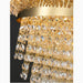 MIRODEMI® Castelbianco | Unique Gold LED Chandelier With Crystals