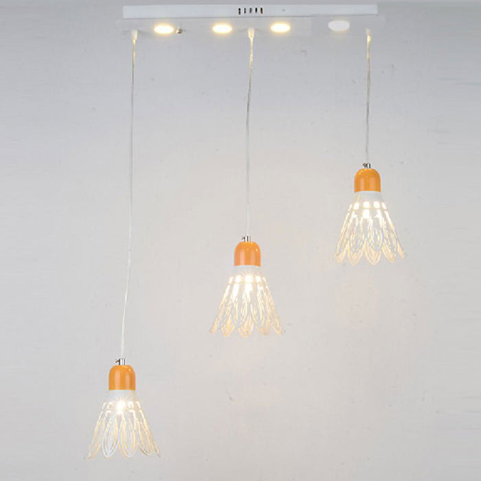 MIRODEMI® Castellar | Aesthetic Shuttlecock Design Hanging Lamp for Dining Room