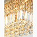MIRODEMI® Ceriale | Exceptional Gold Rectangle Crystal Chandelier for Dining Room