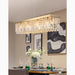 MIRODEMI® Ceriale | Gold Rectangle Crystal Chandelier for Home