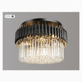 MIRODEMI® Ceriale | Grand Black Modern Crystal Ceiling Chandelier on