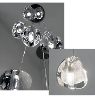 Modern Stylish LED Crystal Pendant Chandelier from Mirodemi with Cool Light 