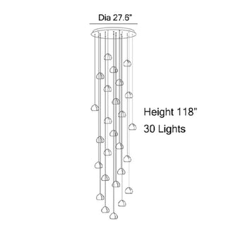 Cernobbio | Staircase Hanging Crystal Lamp