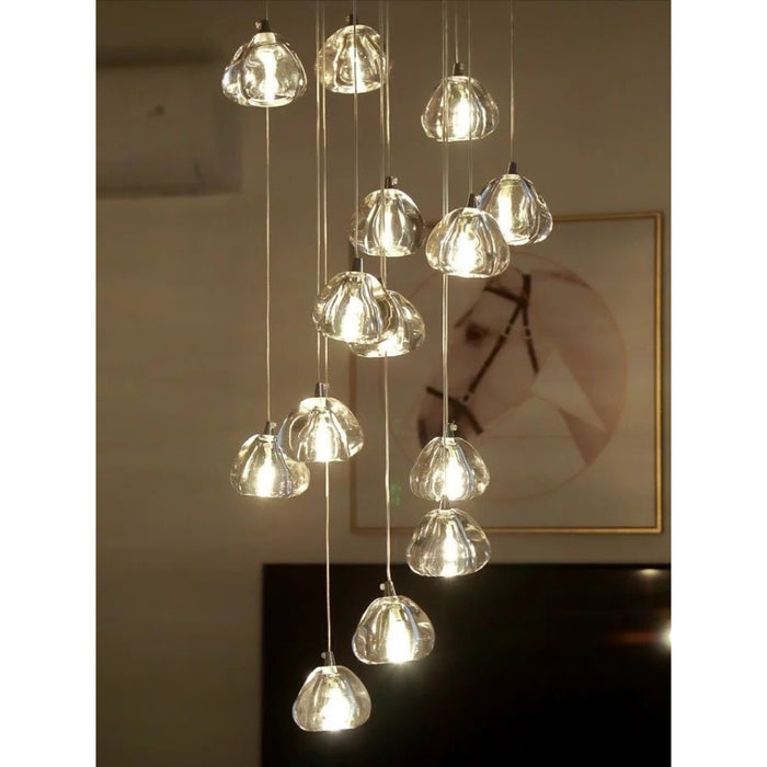 MIRODEMI® Cernobbio | Staircase Hanging Crystal Lamp