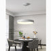 MIRODEMI Champery Minimalistic White Chandelier In The Shape Of Circle For Interior