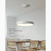MIRODEMI Champery Minimalistic White Chandelier In The Shape Of Circle For Office