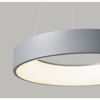 MIRODEMI Champery Minimalistic White Chandelier In The Shape Of Circle Detail