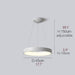 MIRODEMI Champery Minimalistic White Chandelier In The Shape Of Drum Size