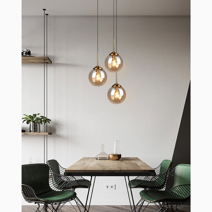 MIRODEMI Chexbres Pendant Light in the Shape of Glass Balls Home Decoration
