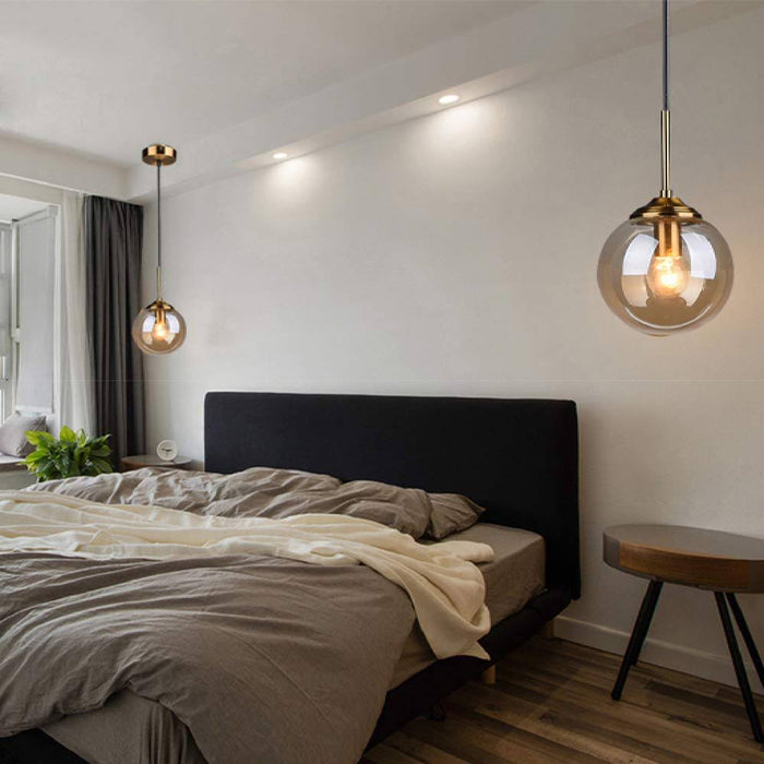 MIRODEMI Chexbres Pendant Light in the Shape of Glass Balls For Bedroom Decor