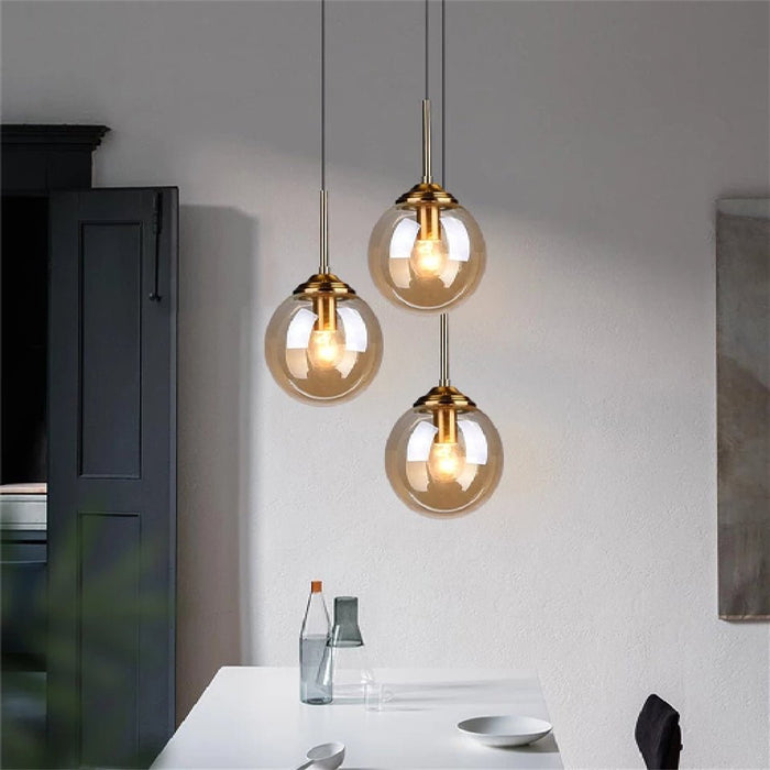 MIRODEMI Chexbres Pendant Light in the Shape of Glass Balls For Dining Room Decor