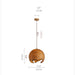 MIRODEMI Chiasso Chandelier in Planet Style Art Wood Size