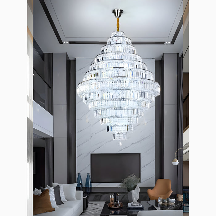 MIRODEMI® Chiavari | Lux Oval LED Crystal Waterfall Chandelier