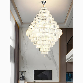 MIRODEMI® Chiavari | Lux Oval LED Crystal Waterfall Chandelier