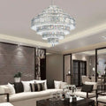 MIRODEMI® Chiavari | Lux Oval LED Crystal Waterfall Chandelier