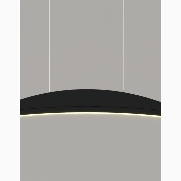 MIRODEMI Chur Black Chandelier In Minimalistic Style Details
