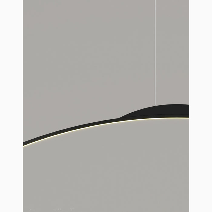 MIRODEMI Chur Black Pendant Chandelier In Minimalistic Style Detail