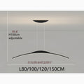 MIRODEMI Chur Black Chandelier In Minimalistic Style Size