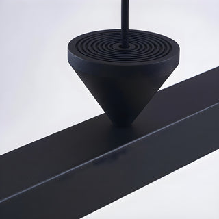 MIRODEMI Ciney | Minimalistic Black Chandelier for Kitchen Island