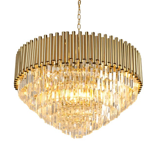 MIRODEMI Cisano sul Neva | Majestic Gold Crystal Ceiling Chandelier