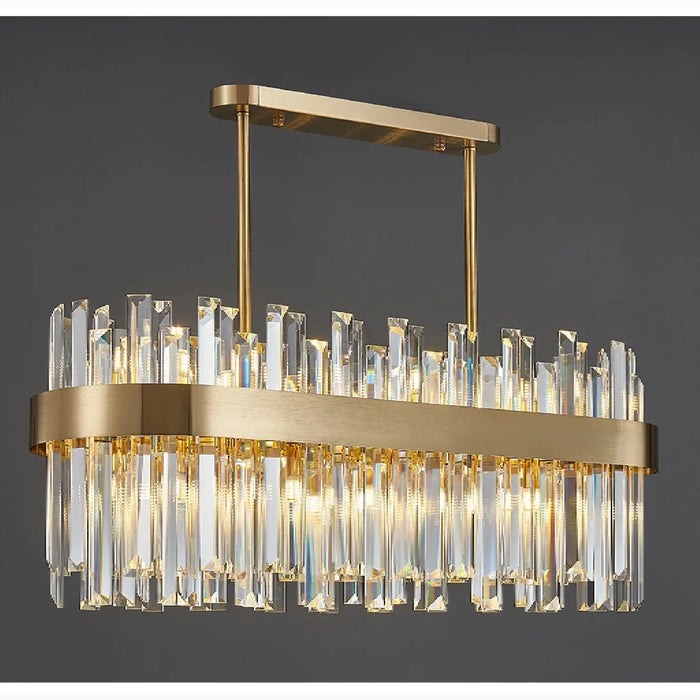 MIRODEMI® Cisano sul Neva | Modern Gold Crystal Chandelier for Living Room