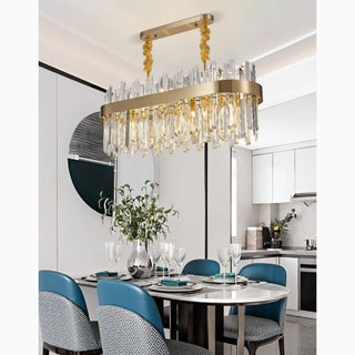 MIRODEMI® Cisano sul Neva | Wonderful Modern Gold Crystal Chandelier for Home