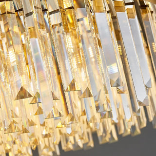 MIRODEMI® Cisano sul Neva | Elite Modern Gold Crystal Chandelier for Bedroom